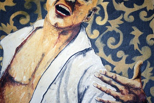 Il gradasso         tecnica mista su tela cm 60×60