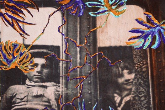 Il ritorno        tecnica mista su pannello di legno cm 60×60