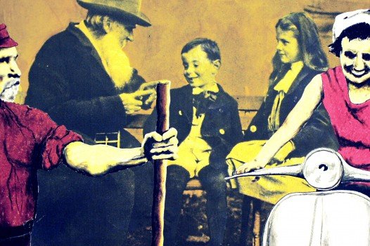 Forze a confronto          tecnica mista su tela cm 120×100