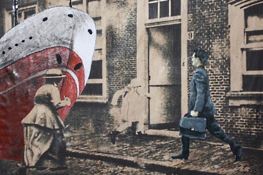 Autoritratto esistenziale          tecnica mista su tela cm 60×60