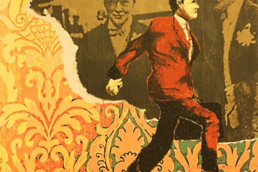 Storia come tappezzeria              tecnica mista su tela cm100x100