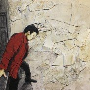 N° 250312 tecnica mista su pannello di legno cm100x100