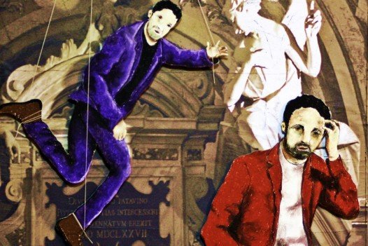 ” Burattini religiuosi ” tecnica mista su tela cm.60×60